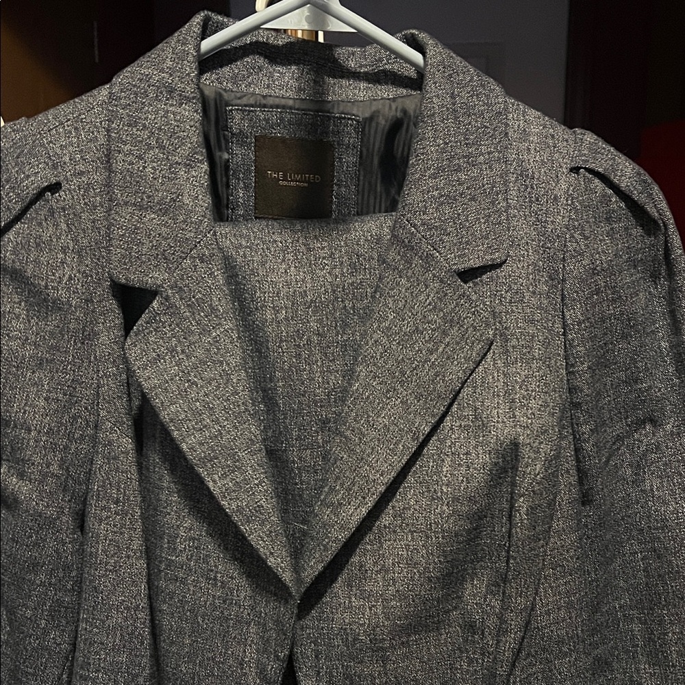 The Limited Women's dark denim Blazer and matching Skirt Suit Set